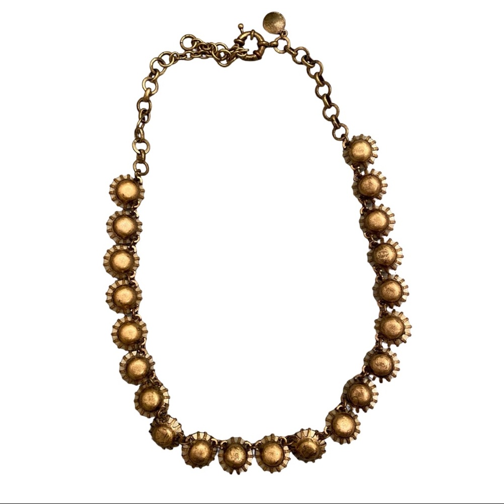 J CREW Gold & Rhinestone Statement Necklace - Picture 4 of 4